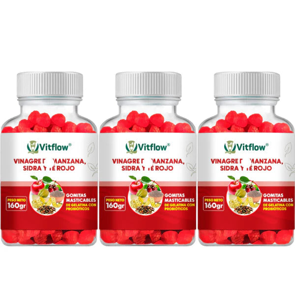 Gomitas de Vinagre de Manzana + Entrega Gratis + Solo pagas al recibir ¡Solo por hoy!